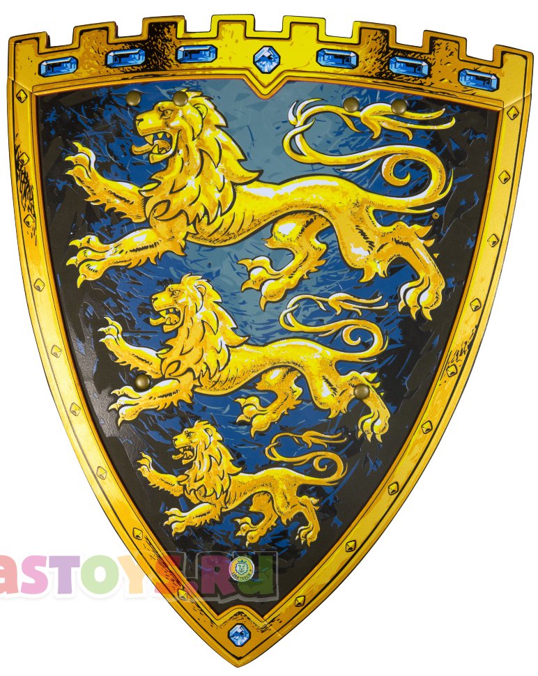 Рыцарский щит с тремя львами
