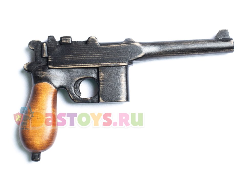 Деревянный револьвер Маузер К-96, алтайский кедр 
