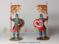 Оловянный солдатик Викинг со знаменем, IX-X вв.