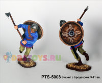 Оловянный солдатик Викинг с бродексом, 9-11 вв.